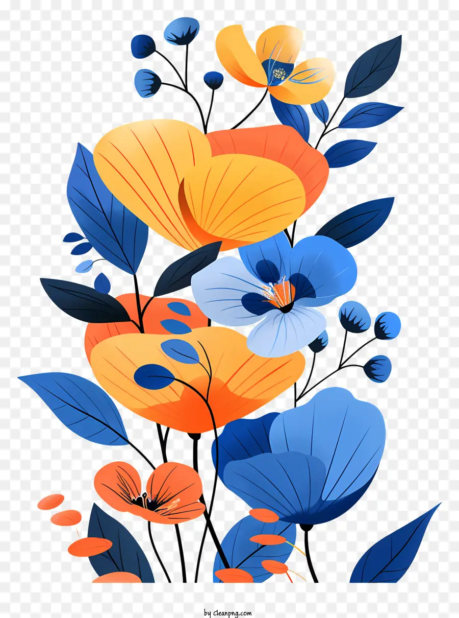 Fleur Bleue，Fleurs PNG