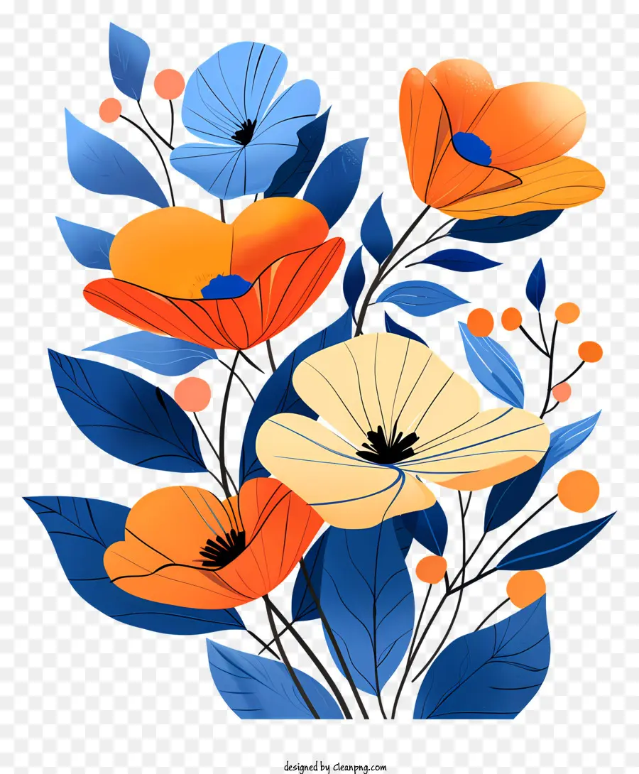 Fleur Bleue，Fleurs Flétries PNG