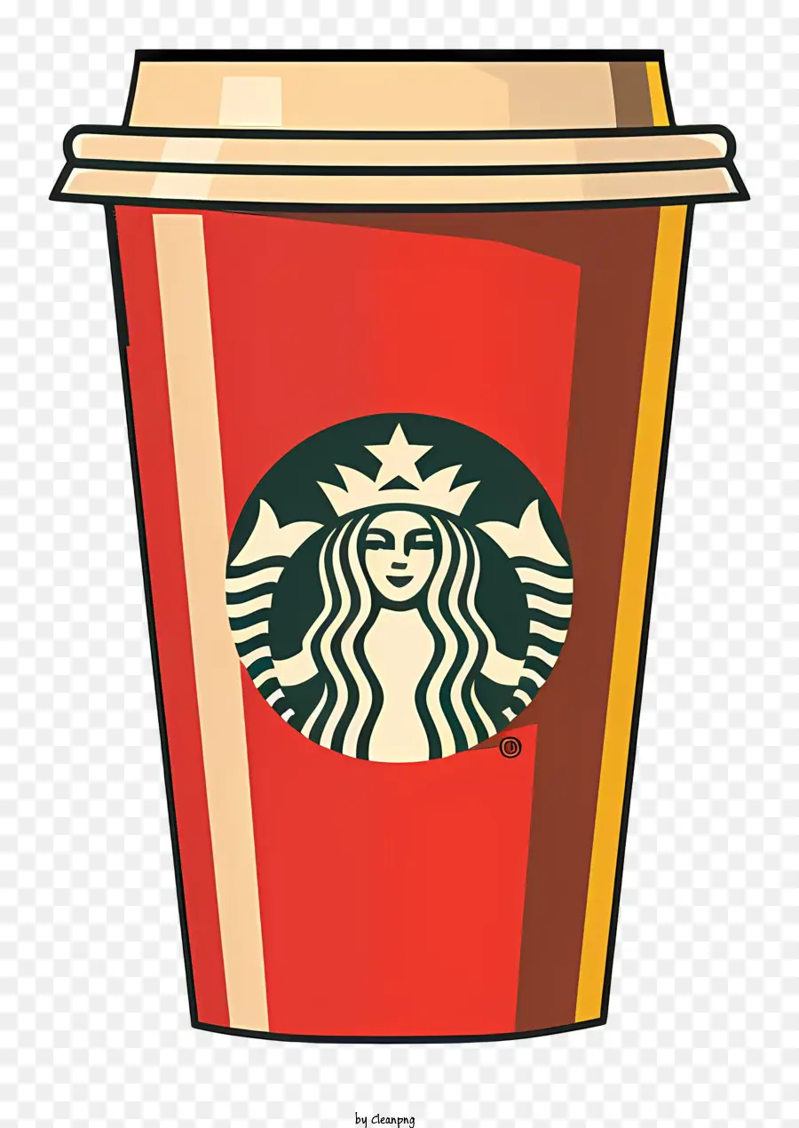 Starbucks Tasse De Café，Tasse En Plastique Rouge PNG