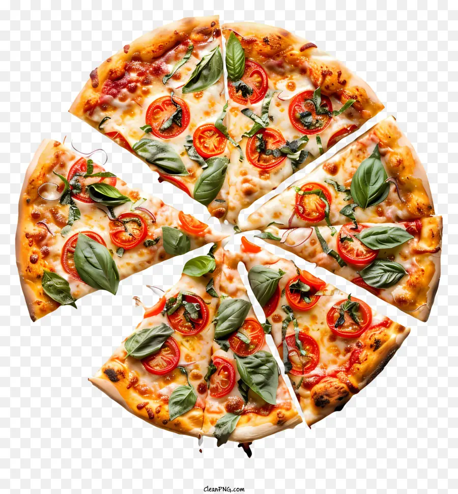 Pizza，Caprese PNG