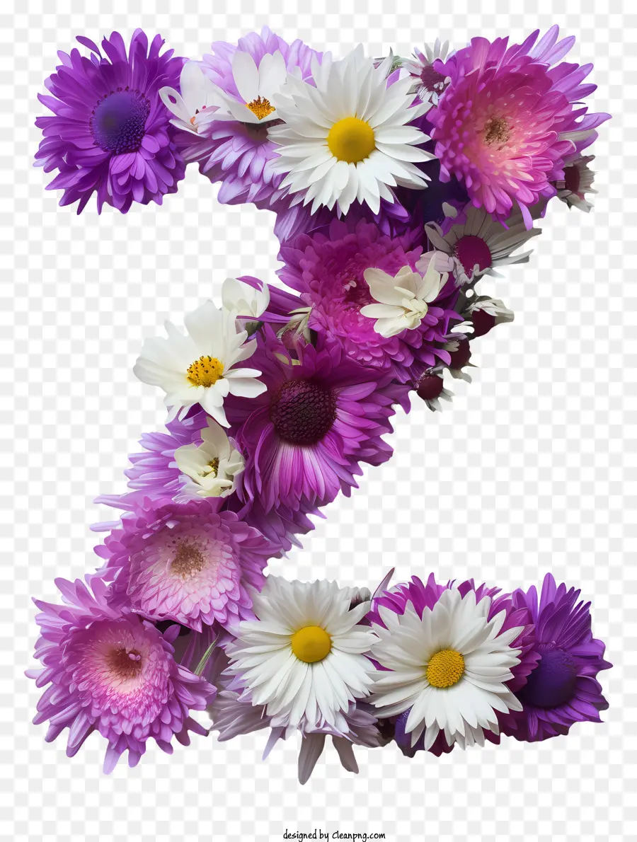 Lettre Florale Z，La Fleur De L'alphabet PNG