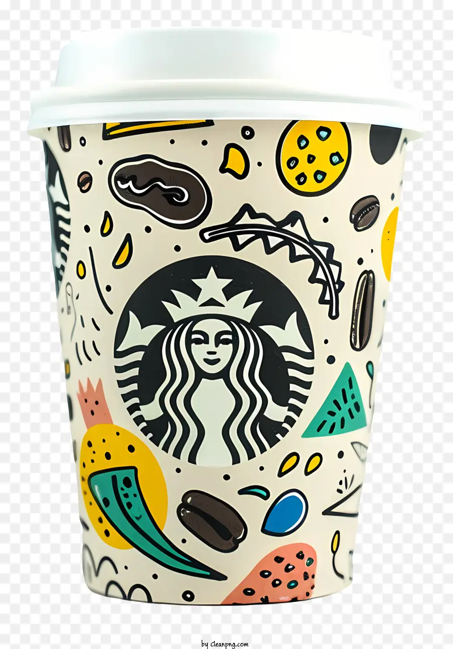 Starbucks Tasse De Café，Tasse De Papier PNG