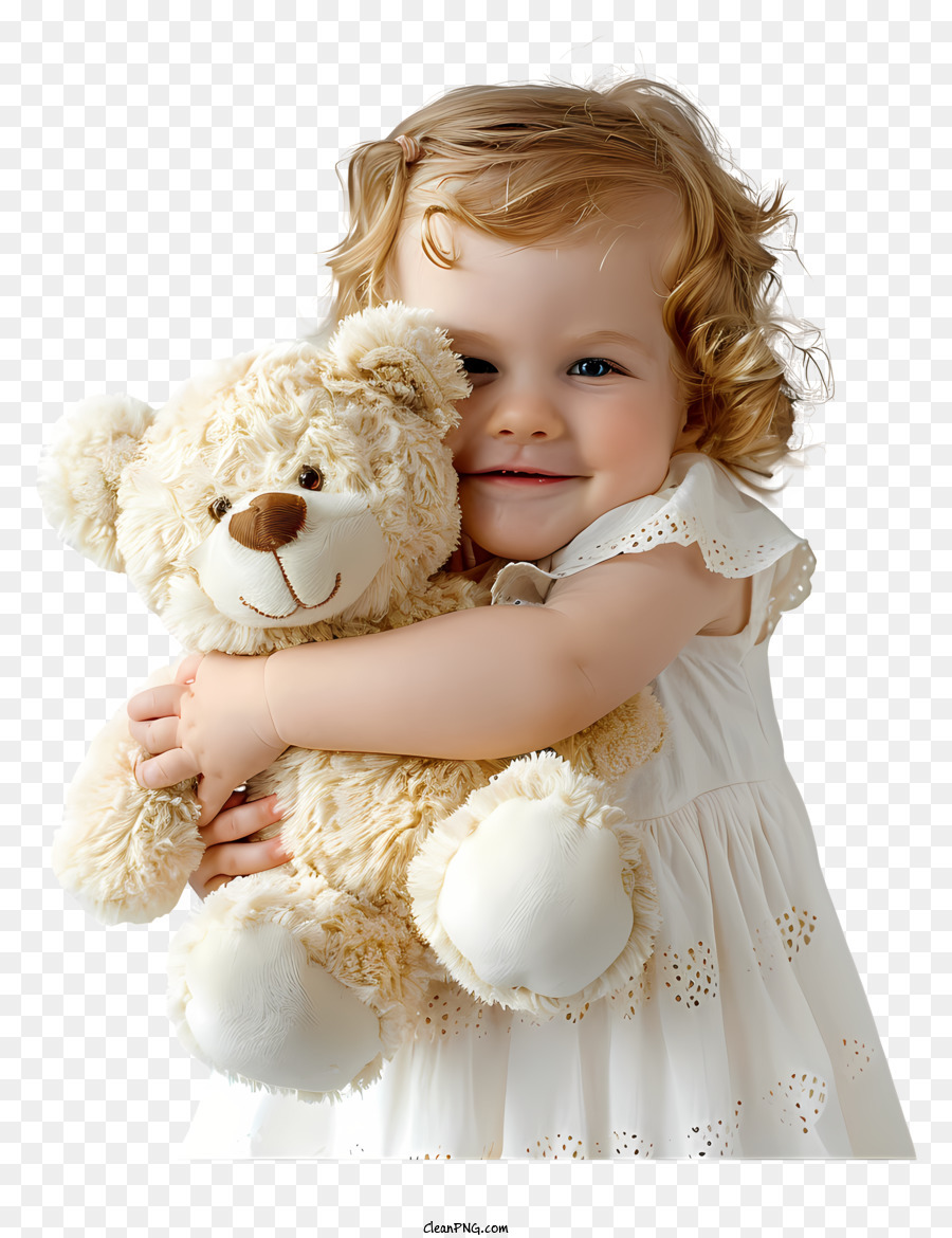 Bébé étreignant Lours En Peluche, Petite Fille, Nounours PNG - Bébé ...