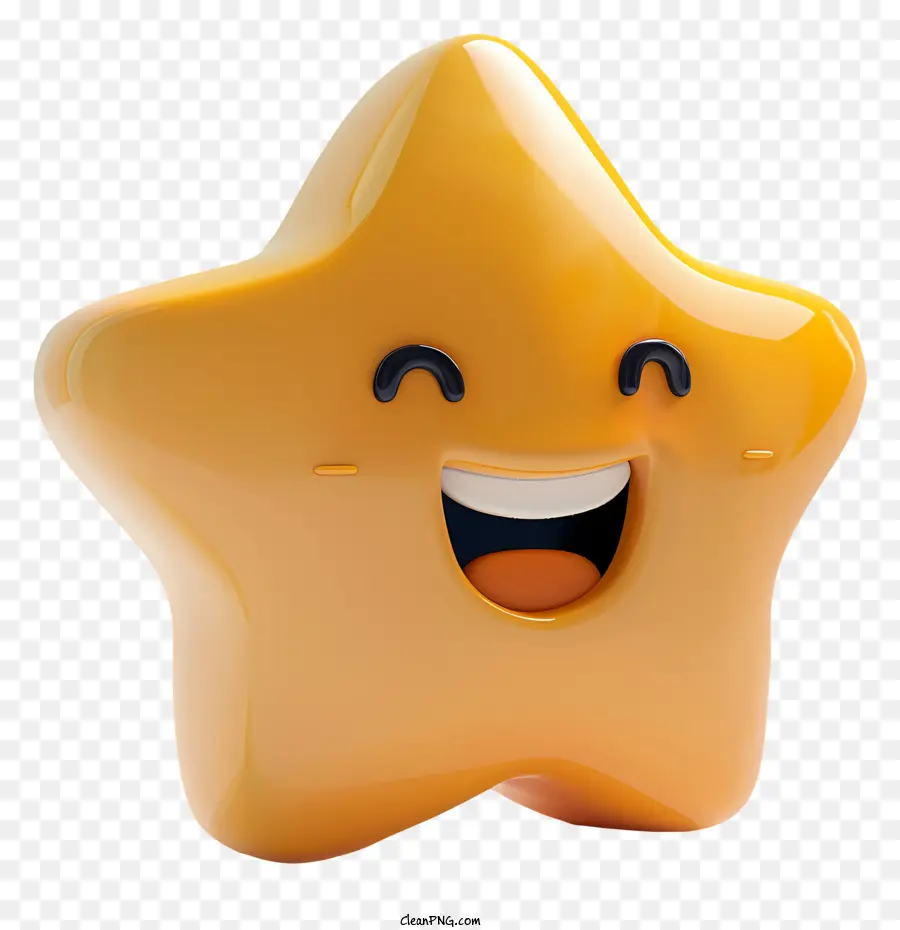 Émoji étoile，Étoile Souriante PNG