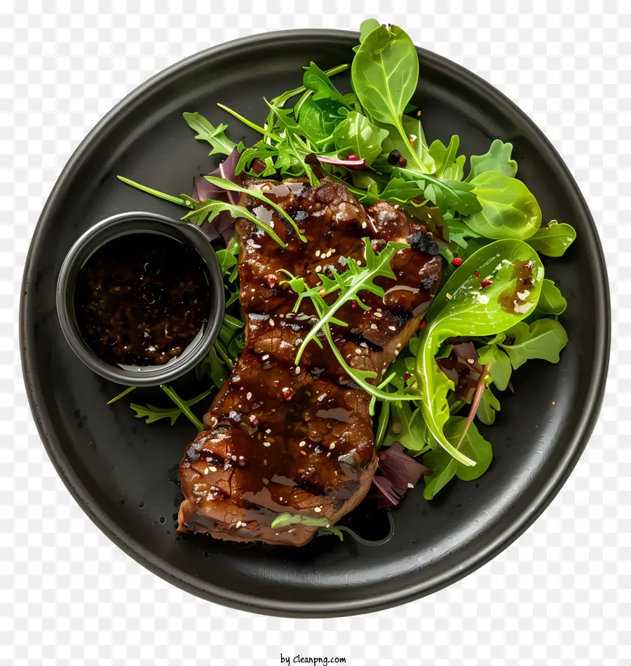 Steak，Steak Et Salade PNG