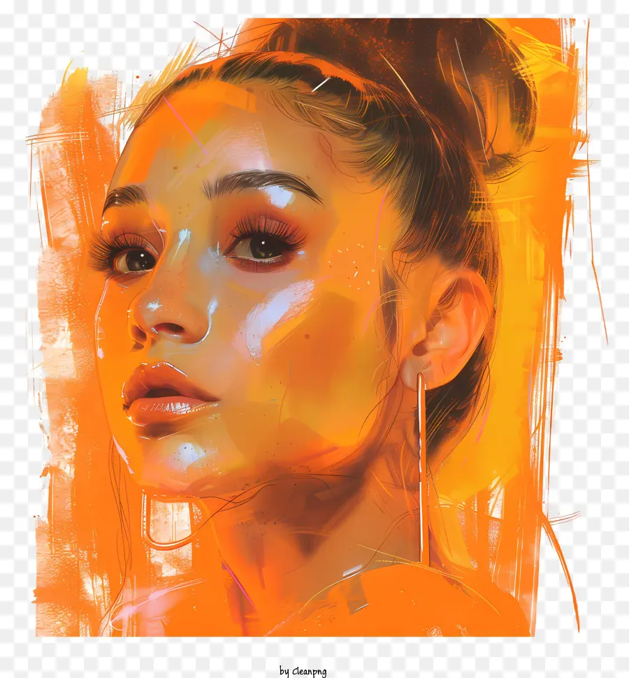 Ariana Grande，Peinture Numérique PNG