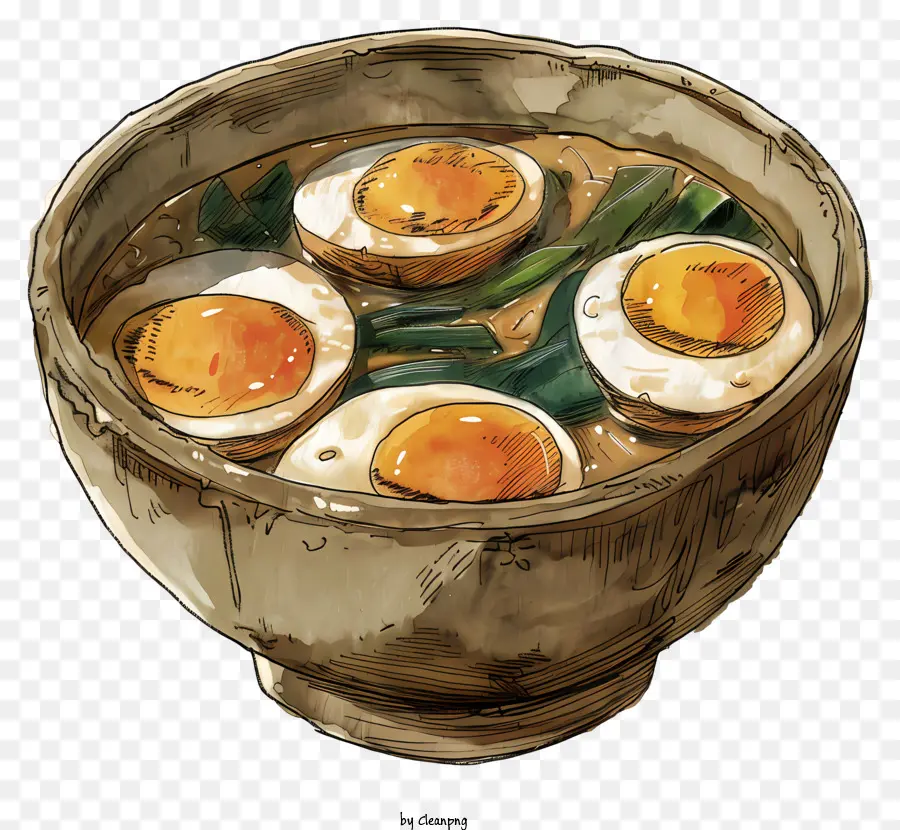 Ragoût D'oeufs Thaï，Soupe Aux Oeufs PNG