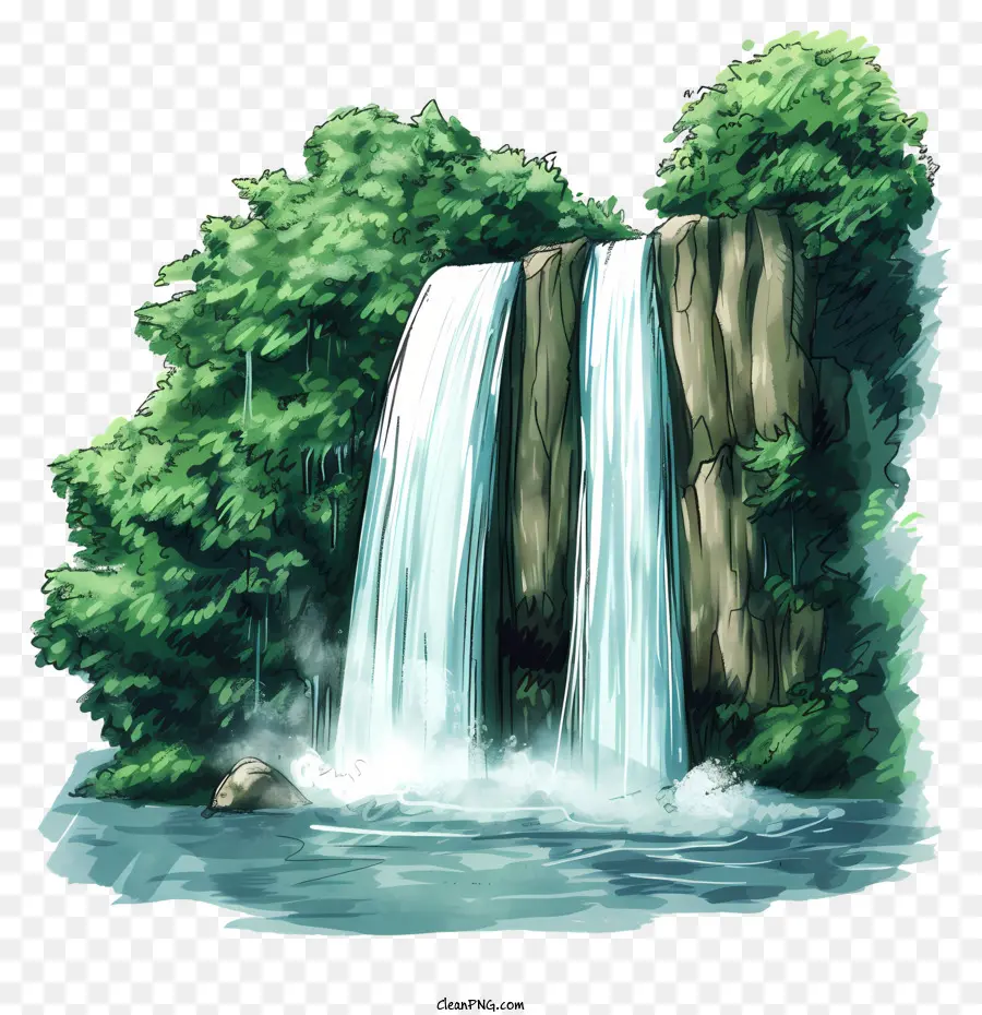 Cascade，Eau PNG