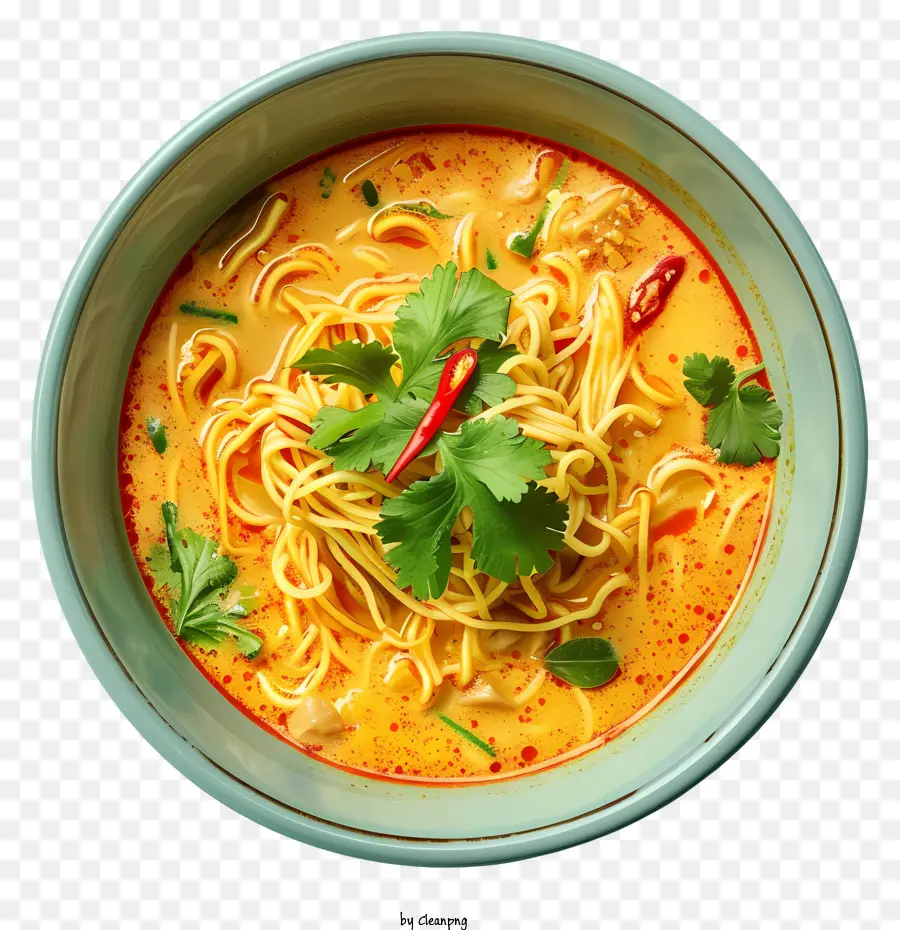 Khao Soi，Soupe De Nouilles Au Curry Rouge PNG