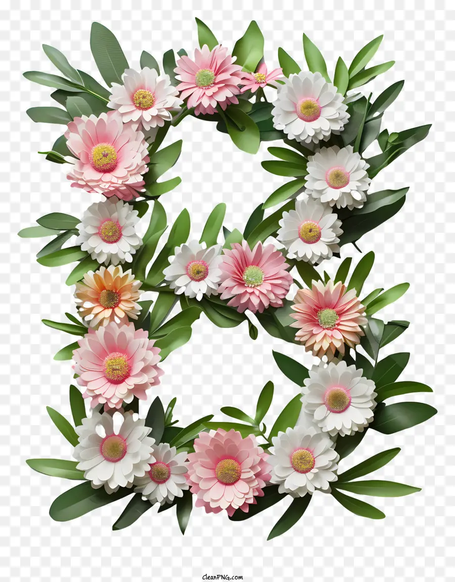 Lettre Florale B，Fleurs PNG