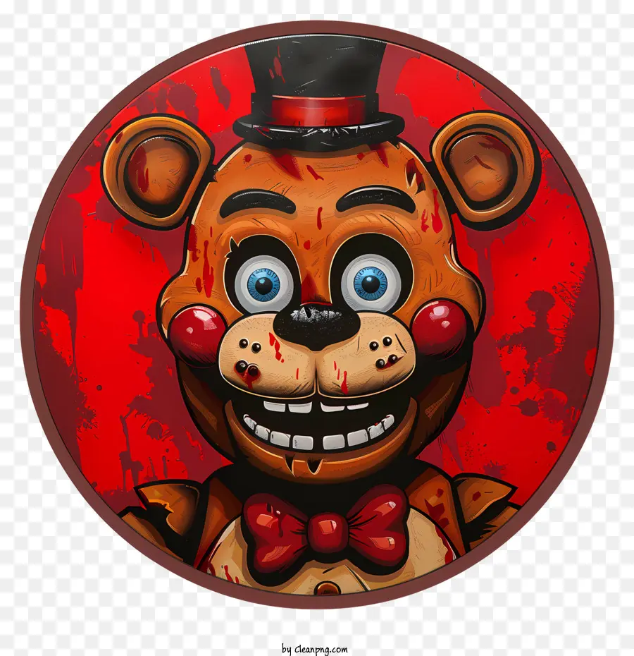 Fnaf Freddy Fazbear，Ours Avec Chapeau Haut De Forme PNG