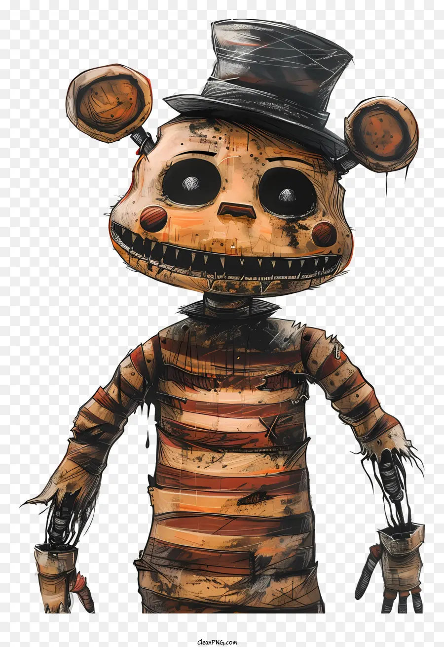 Desséchée Freddy，Personnage De Dessin Animé PNG