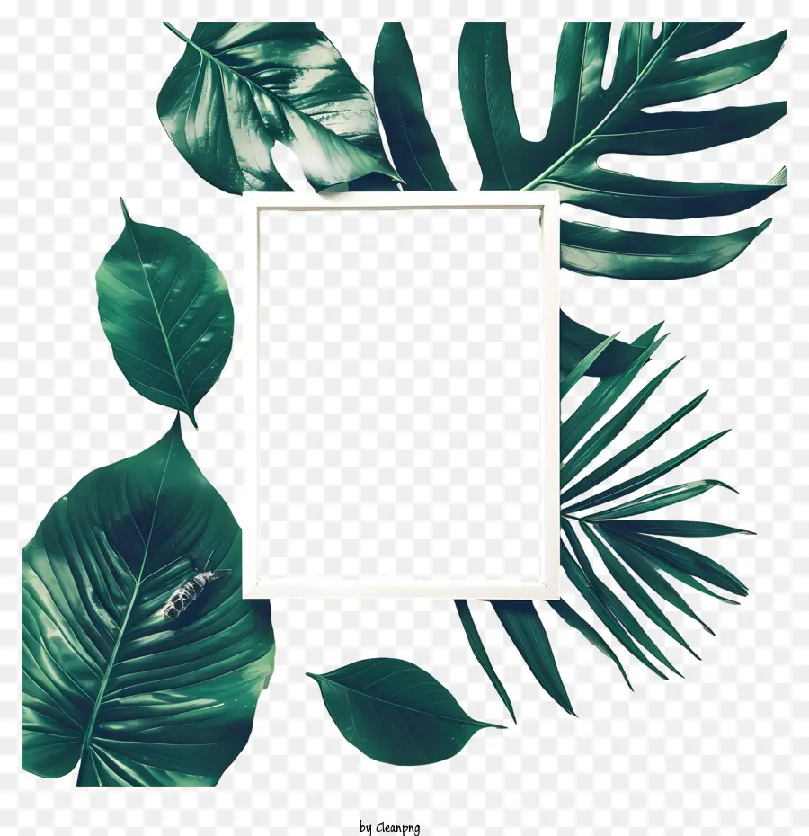 Polaroid Image，Plantes Tropicales PNG