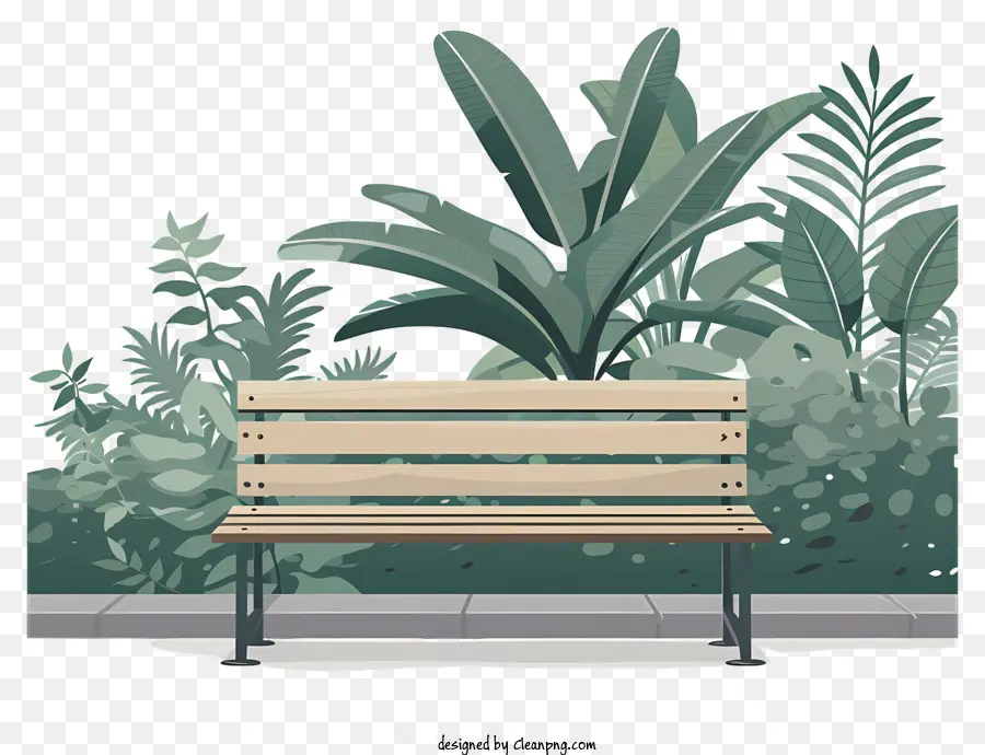 Banc De Jardin，Banc En Bois PNG