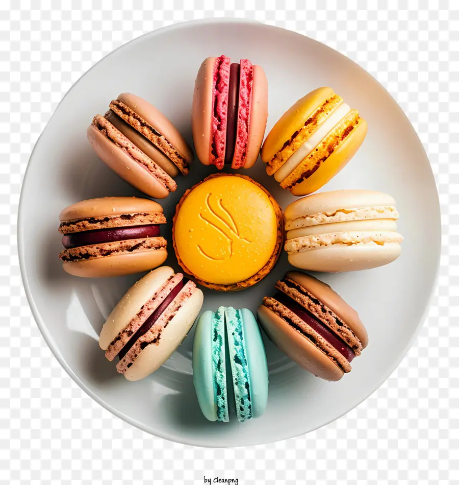 Macarons，Dessert PNG