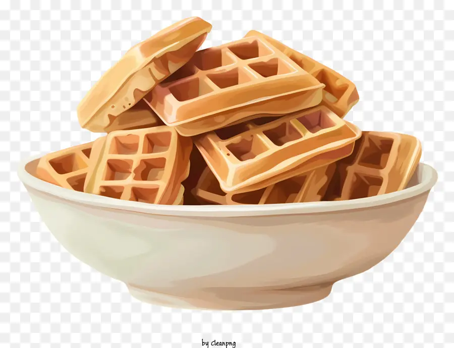 Gaufres，Le Petit Déjeuner PNG