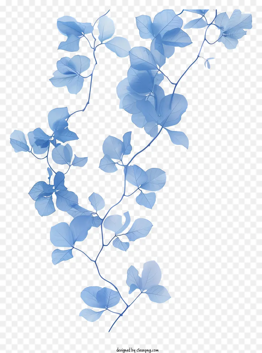 Vigne à Fleurs Bleues，Fleurs Bleues PNG