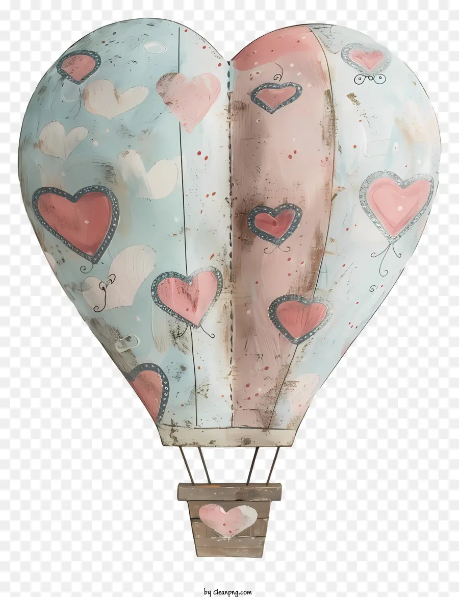 Ballon à Air Chaud，Coeur En Forme De Ballon PNG