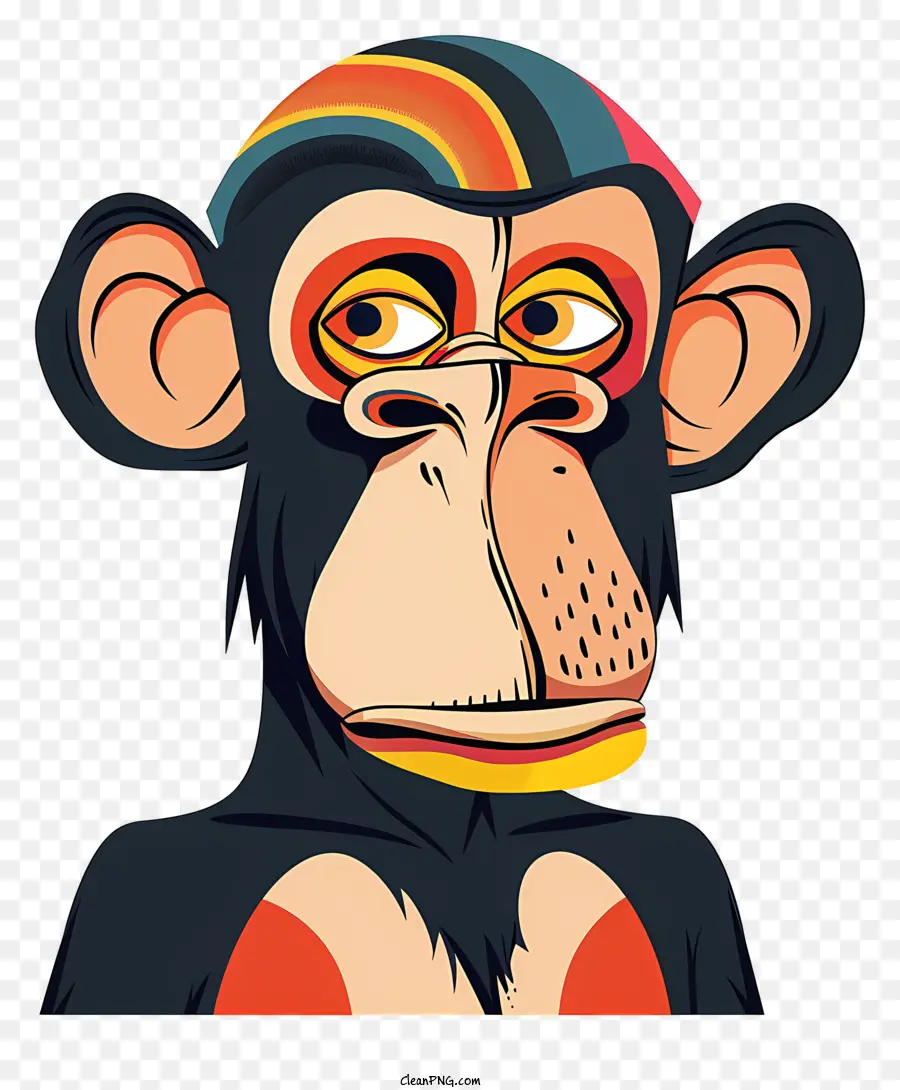 Singe，Singe Coloré PNG