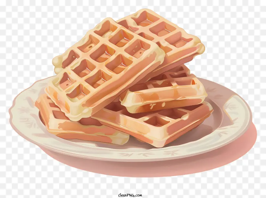 Gaufres，Petit Déjeuner PNG