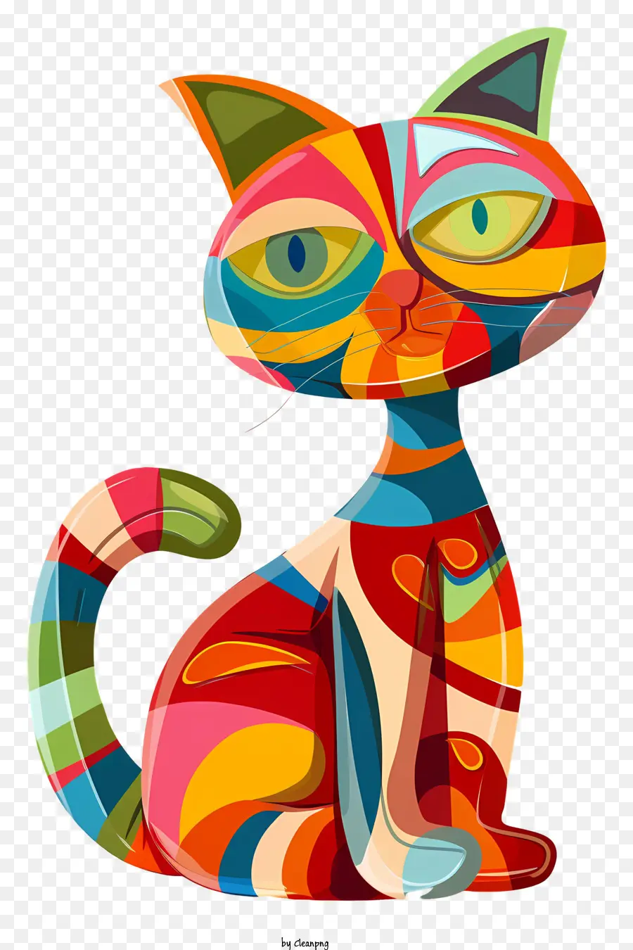 Jouet Pour Chat，Chat Coloré PNG