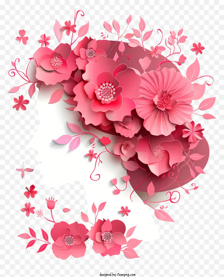 Art Floral De La Journée De La Femme，Fleurs PNG