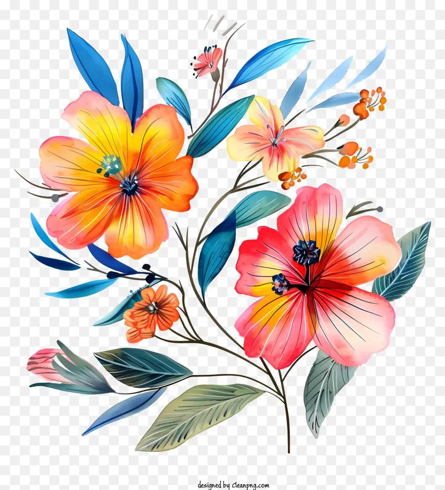 Art Des Fleurs De La Journée Des Femmes，Bouquet Floral PNG