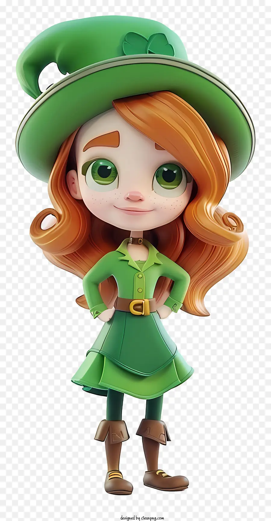 Heureux St Patricks Day，Tenue Verte PNG