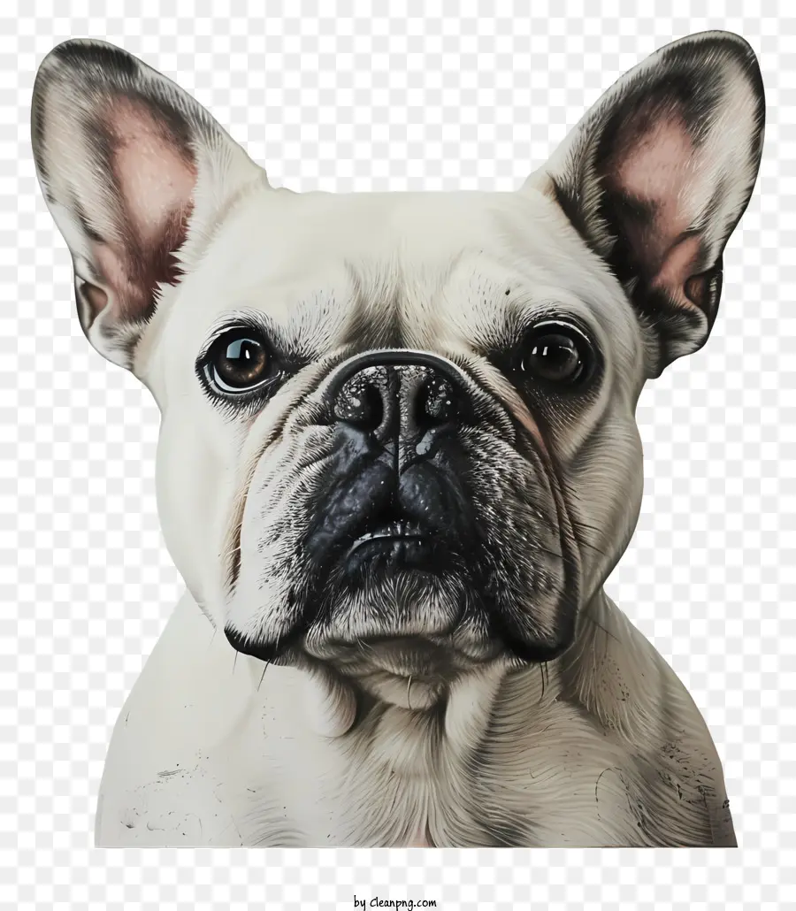 Bouledogue Français，Regard Intense PNG