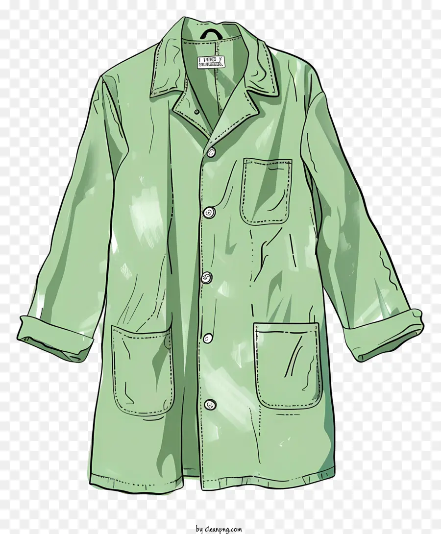 Manteau Vert，Veste PNG