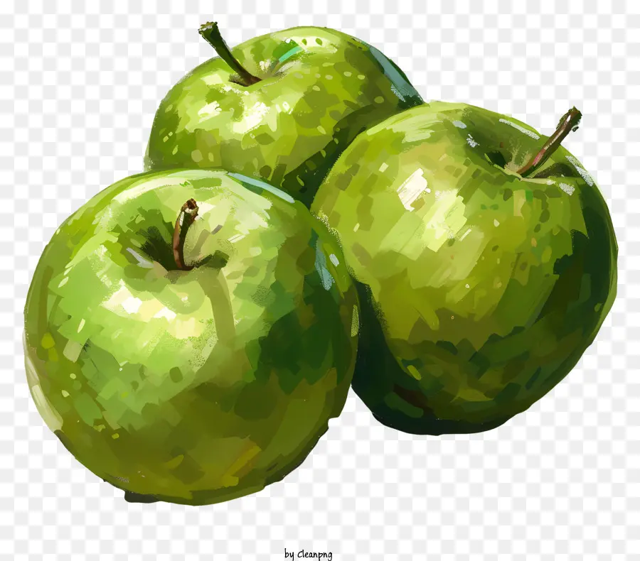 Pommes Vertes，Feuilles PNG