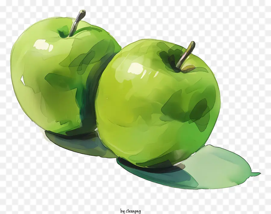 Pommes Vertes，Feuilles PNG