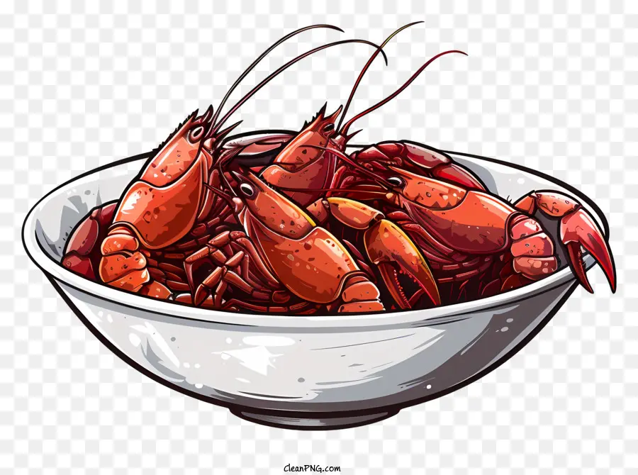 Écrevisse，Homards Rouges PNG