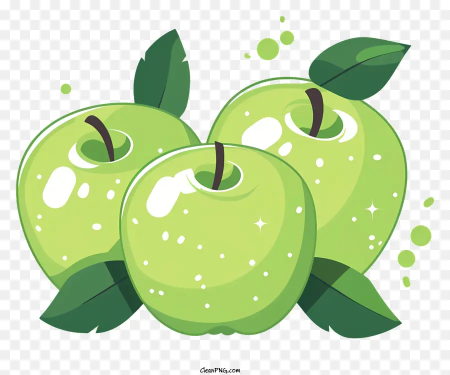 Pommes Vertes，Fruit Frais PNG