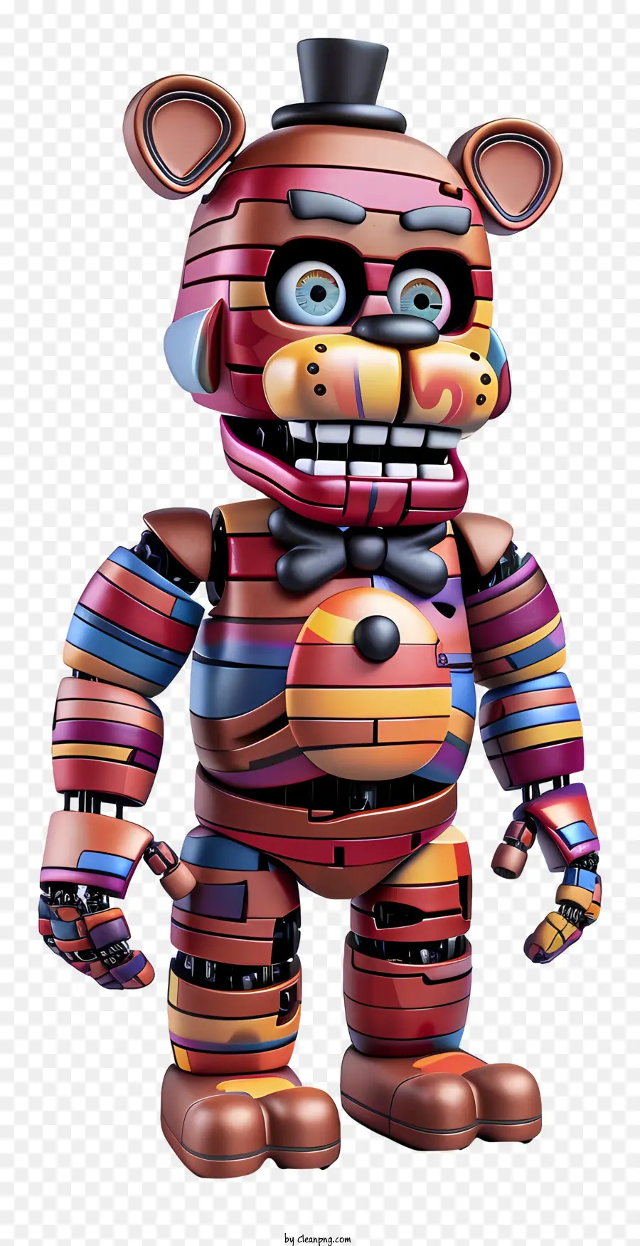 Freddy Flétri，Ours Robot Coloré PNG