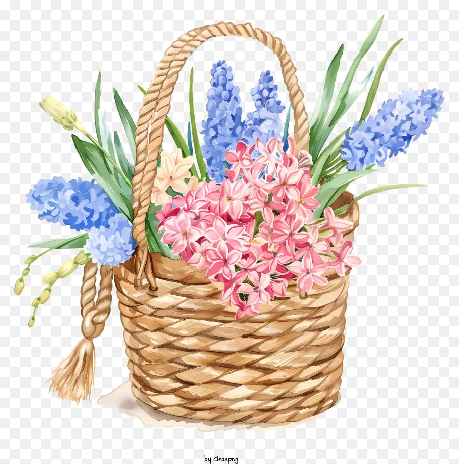 Fleurs De Saison，Panier De Fleurs PNG