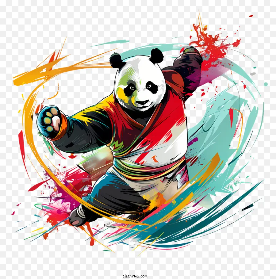 Kung Fu Panda，Ours De Panda PNG