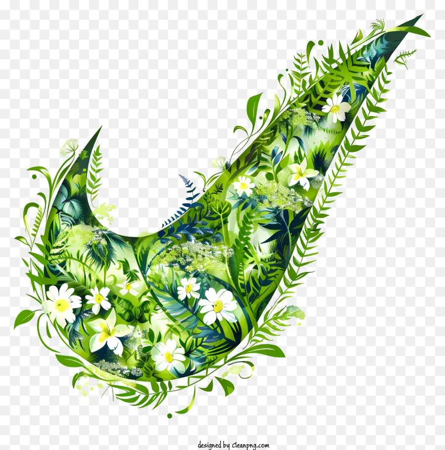 Le Logo De Nike，Design Floral PNG