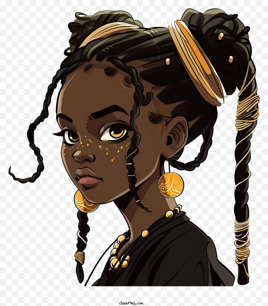 Jeune Fille Africaine，Noir Femme PNG
