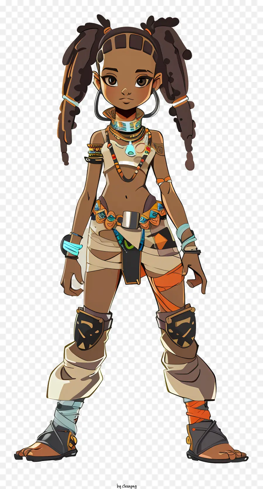 Jeune Fille Africaine，L'anime PNG