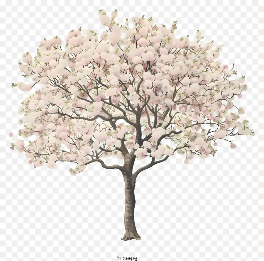 Arbre à Fleurs De Cerisier，Arbre En Fleurs PNG