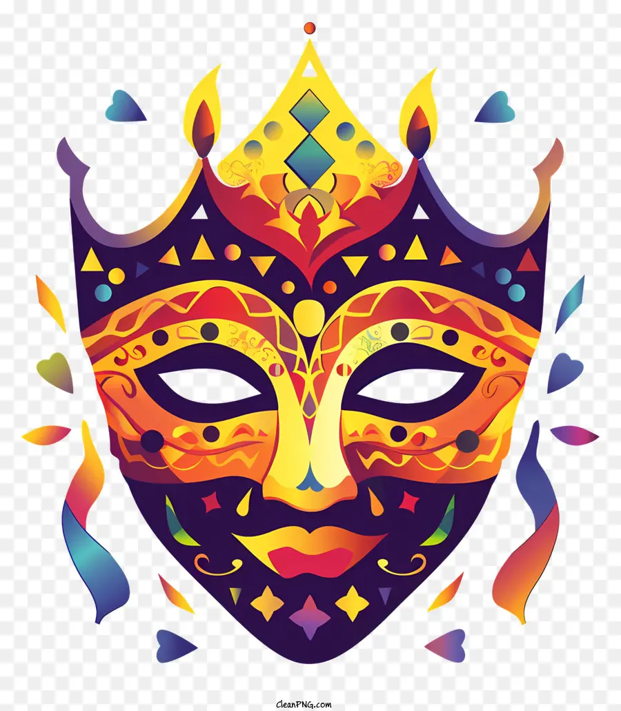Pourim，Masque De Carnaval PNG