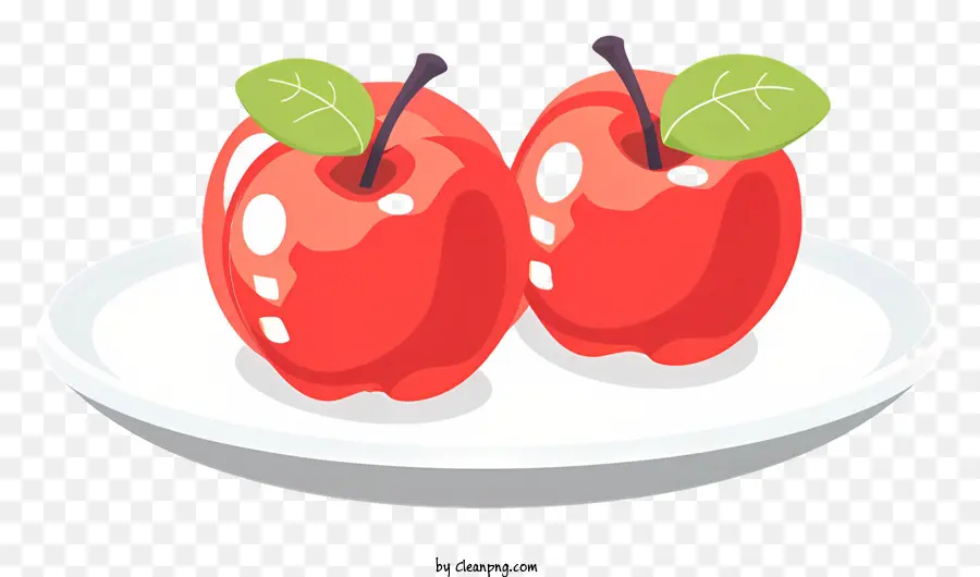 Pommes Rouges，Plaque Blanche PNG