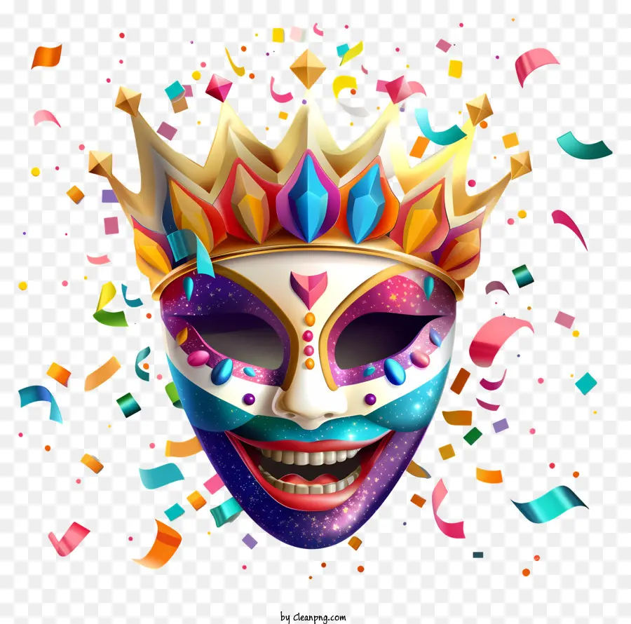 Happy Pourim，Masque De Carnaval PNG