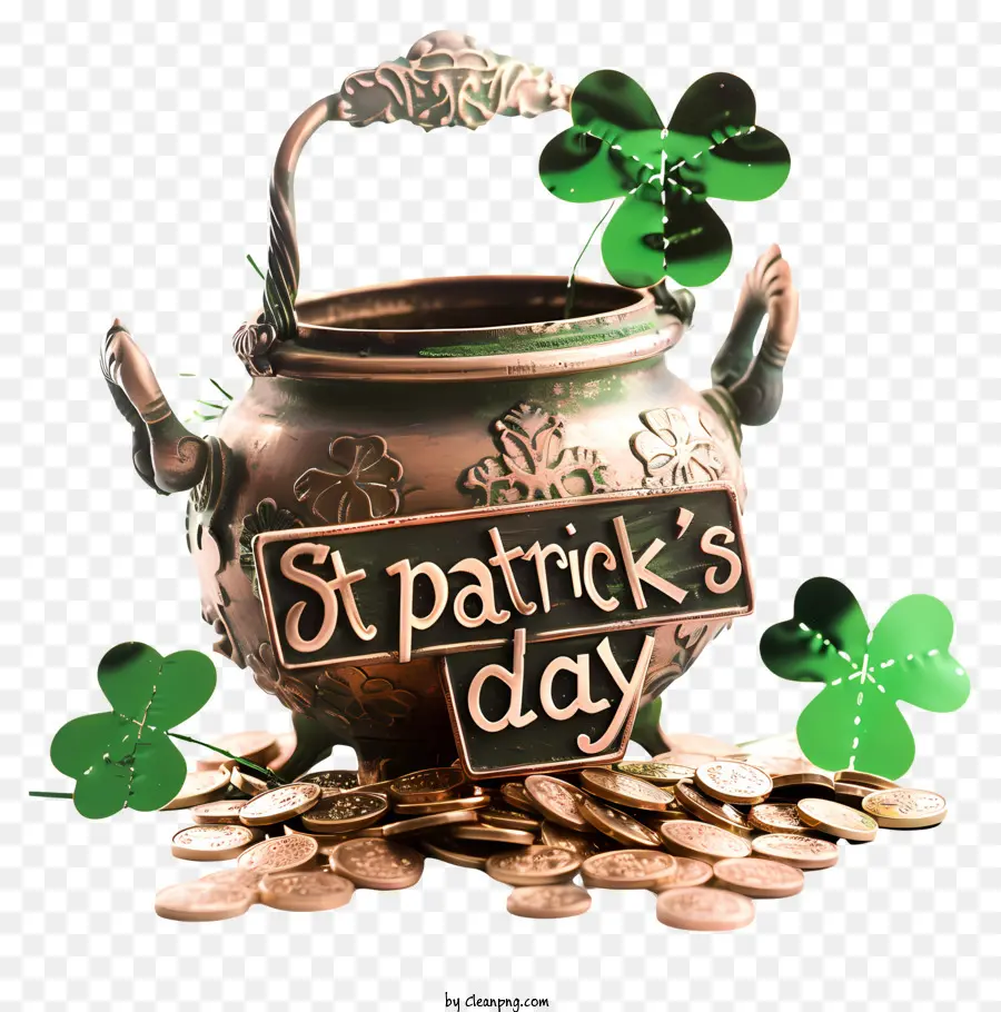 Pot D'or De La Saint Patrick，Pot De La Saint Patrick PNG