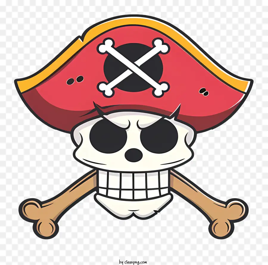 Jolly Roger Une Pièce，Crâne De Pirate PNG