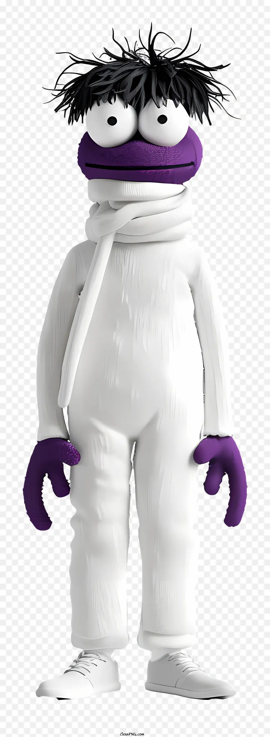 Personnage De Dessin Animé，Costume Blanc PNG
