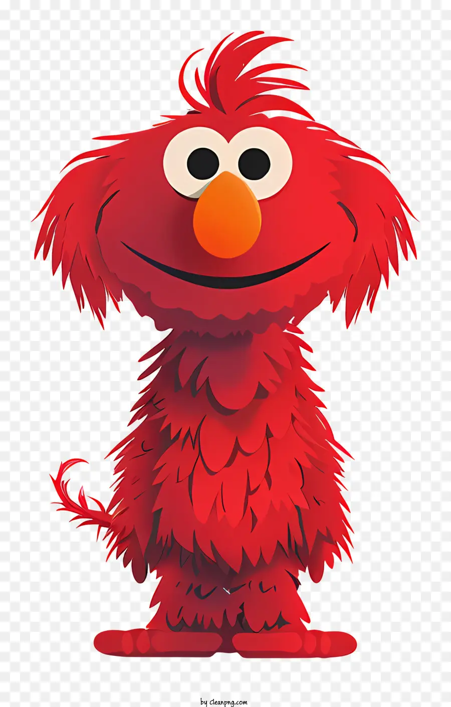 Elmo，Personnage à Fourrure Rouge PNG