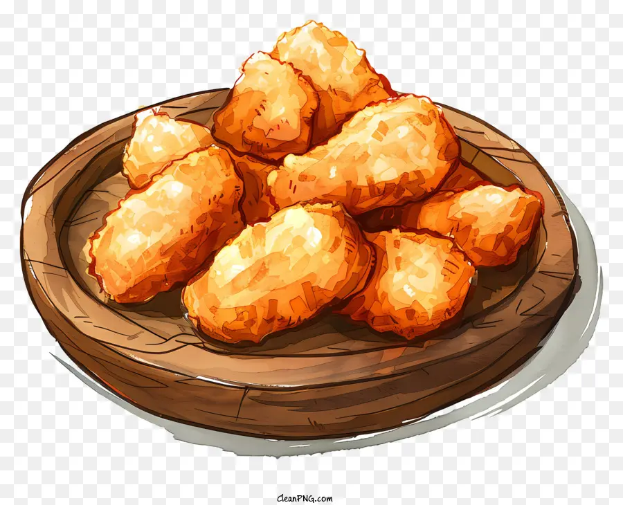 Nuggets De Poulet，Nuggets Frits PNG