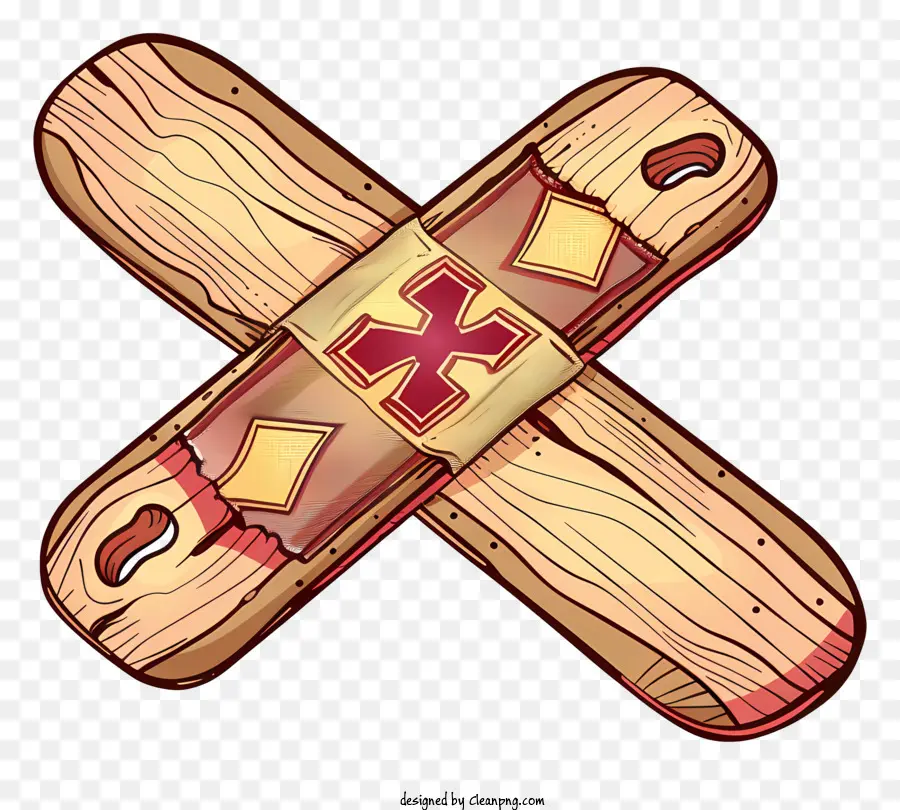 Pansement，Croix En Bois PNG